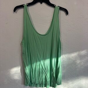 Set of two tank tops – lime green, and coral pink